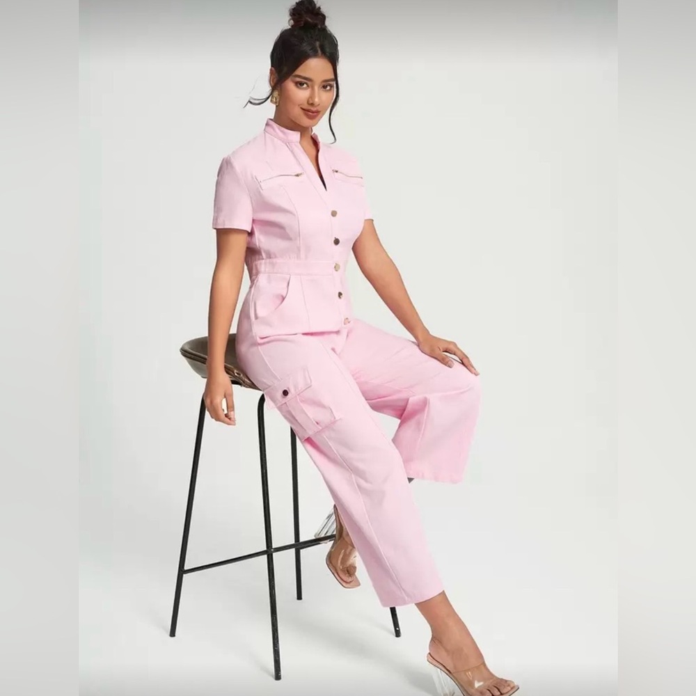 Pink Women's Jumpsuit